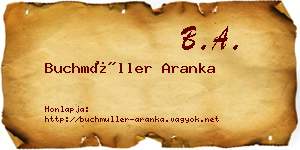 Buchmüller Aranka névjegykártya