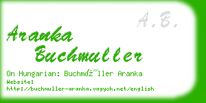 aranka buchmuller business card